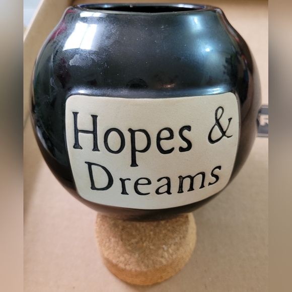 Hopes and Dreams Jar with Cork Top - piggy bank change coins savings home decor - Picture 2 of 9